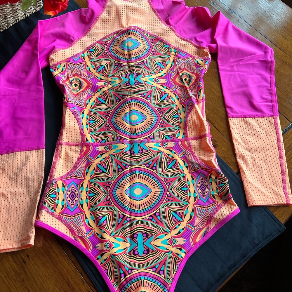 Full body swim suit for rash guard or sun protection
